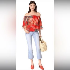 Rebecca Minkoff Floral off the Shoulder Blouse
